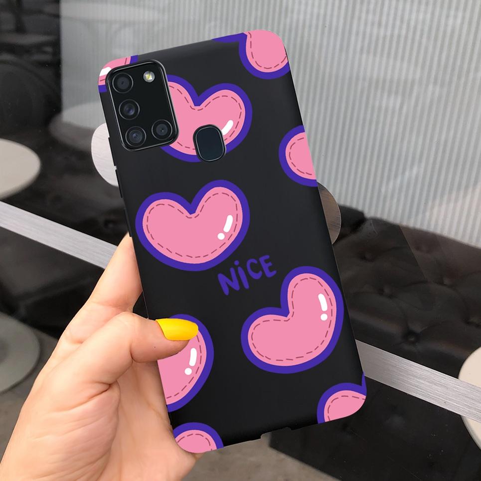 For Samsung A21S Case for Samsung Galaxy A21S A 21S A21 S Case Silicone TPU Soft Matte Phone Case Back Cover Fundas Housing Capa