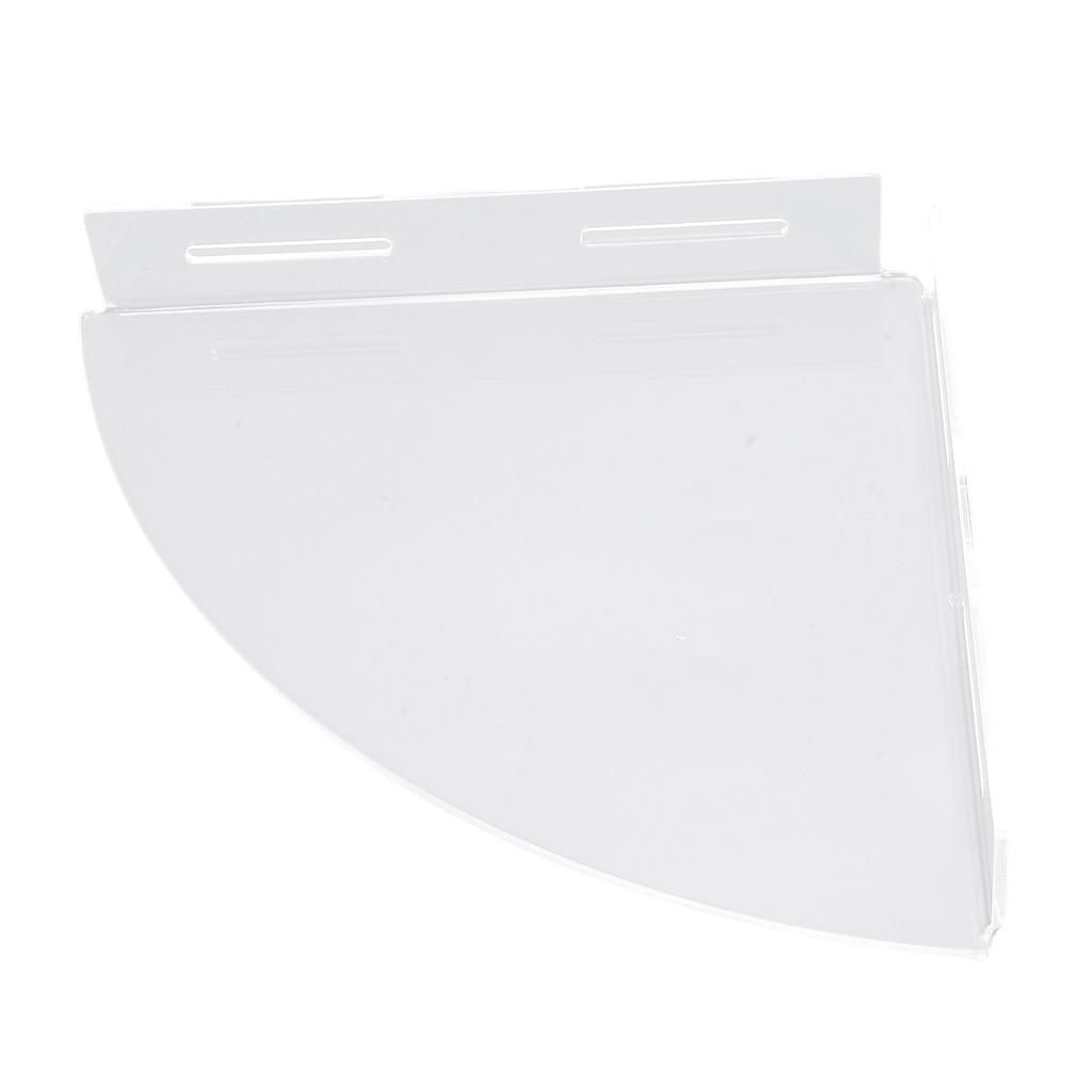 2 Stück Eck-Duschablage Acryl Klar Wandmontiert Badezimmerregal Organizer Duschaufbewahrungsregal mit Klebstoff für