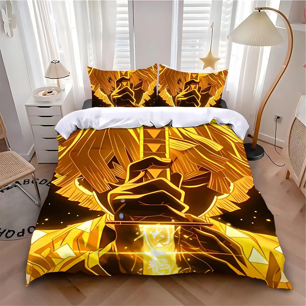 Dziecięca poszwa na kołdrę poszewka na poduszkę Hot S-SlayerS Zestaw pościeli Dekoracja sypialni dla dorosłych chłopców i dziewcząt Pojedynczy Podwójny Duży rozmiar D-DemonS
