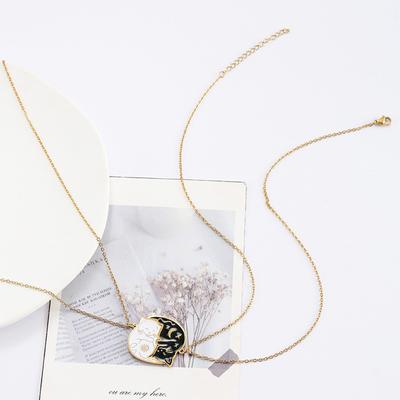 Umarmung Niedliche Haustier Katze Anhänger Halskette Frauen Mädchen Trendiger Schmuck Paargeschenk Freundschaftskette