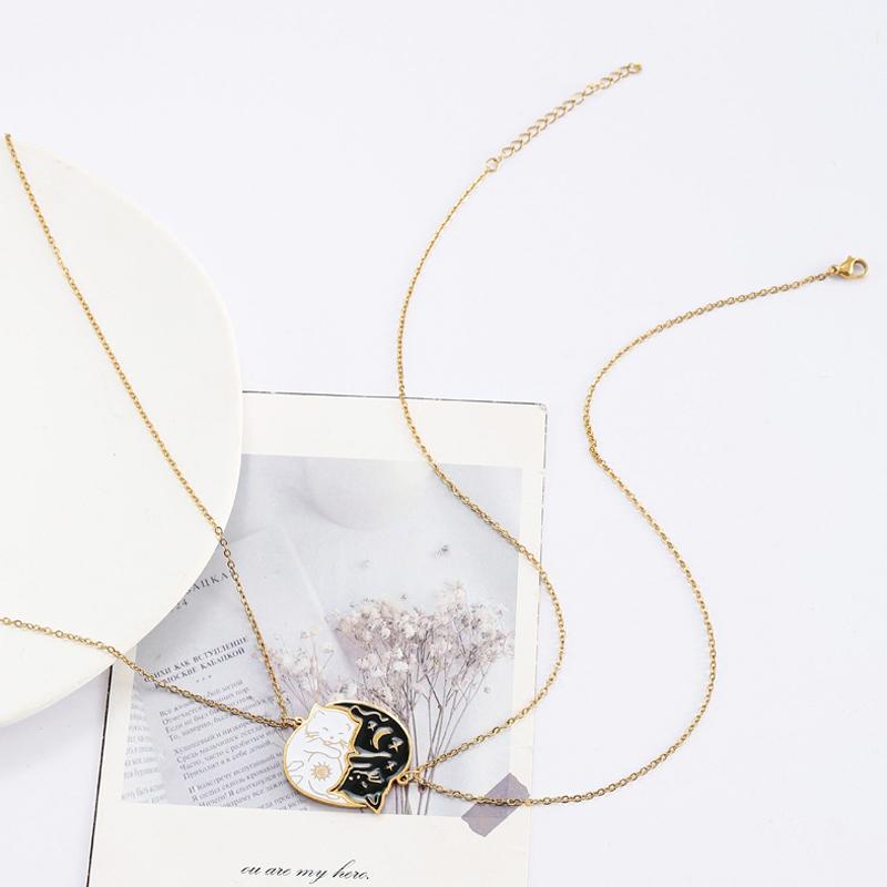 

Ожерелье-подвеска с милым котом для питомца для женщин и девушек, модные украшения, подарок для пары, ожерелье дружбы