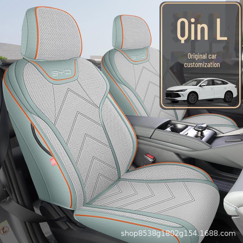 

BYD Qin L 2024 Льняные чехлы на сиденья - Подушка на все сезоны Seal 06