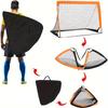 1/2pcs Kids Soccer Goals for Backyard 4x3 ft Portable Soccer Nets Outdoor Sport Training Equipment Soccer Goal with Carrying Bag