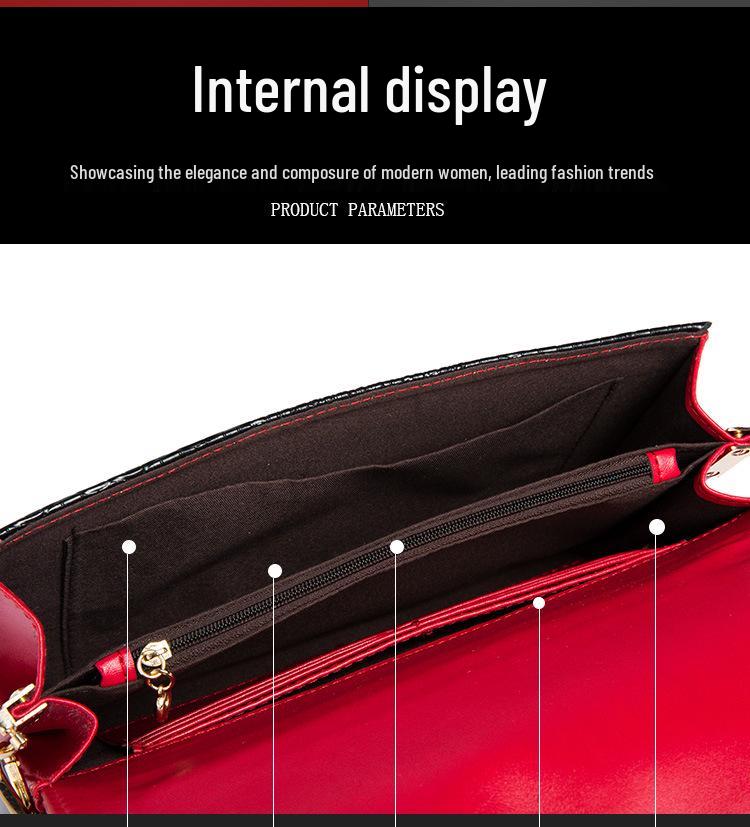 2025 Women's Genuine Leather Clutch: Fashionable Large Capacity Crossbody Handbag