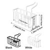 Kohlenstoffstahl Spülbecken Schwammhalter Abtropfbar Verstellbar Schwamm Aufbewahrungsregal Platzsparend Hängendes Design Spülbecken Abtropfgestell Badezimmer