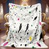 Abstract Nature Graphic Soft Warm Bed Throw Blanket Versatile Decorative Wrap For Coffee Shop Office Supermarket Store Display
