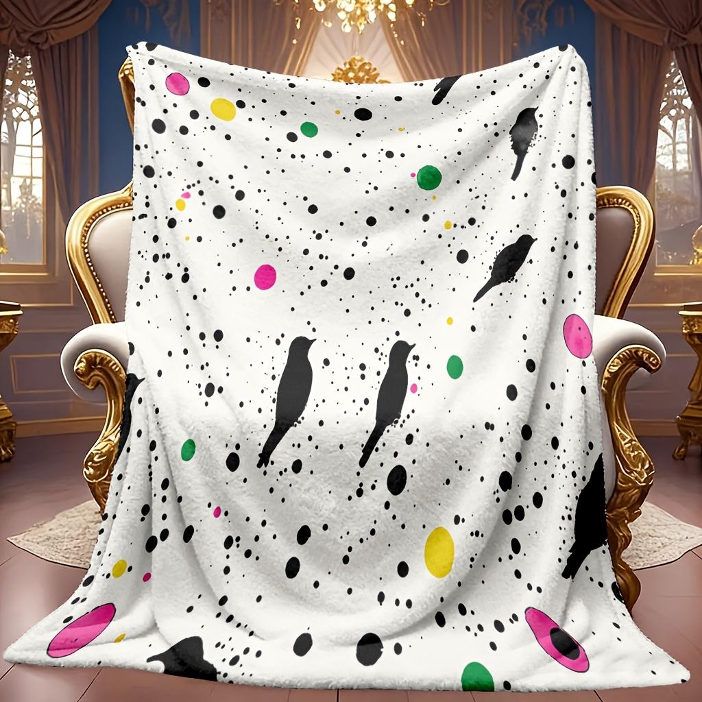 Abstract Nature Graphic Soft Warm Bed Throw Blanket Versatile Decorative Wrap For Coffee Shop Office Supermarket Store Display