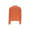 Polo Ralph Lauren SS23 Chunky Knit Long Sleeve Polo Shirt Women tops Orange 211892604-001