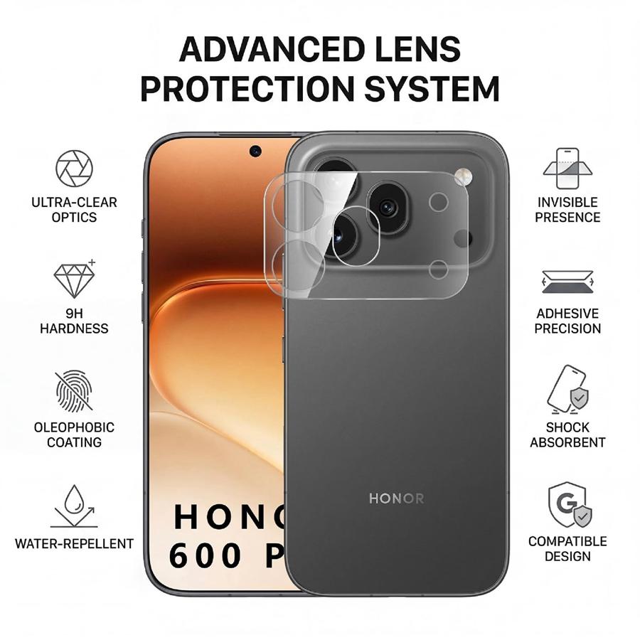 2 stuks HD Helder Gehard Glas Camera Beschermer voor Honor 600 Dubbele Lagen Glas Lens Beschermingsfolie Honor 600 Pro