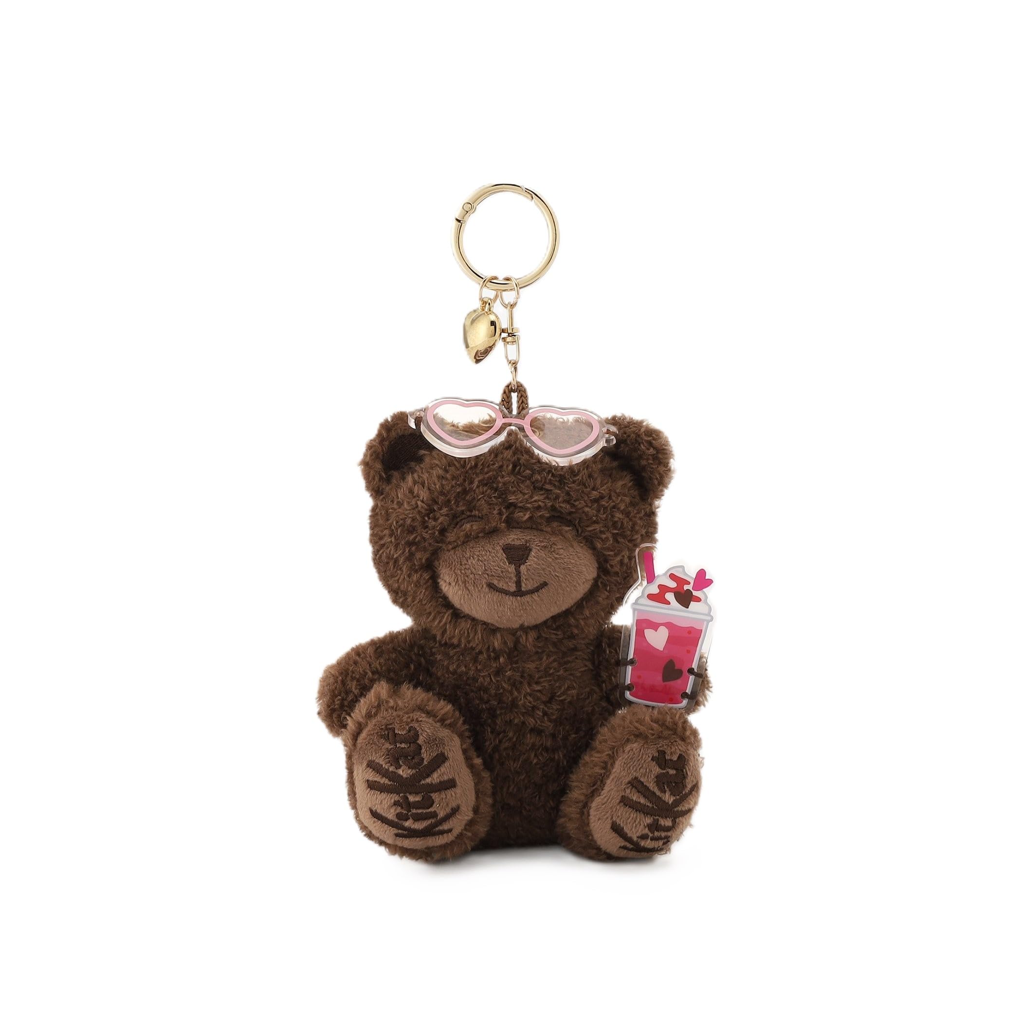 

Ключница Afternoon Tea Living JR47, Плюшевая подвеска DrinkKITKAT Медведь Heartful, Коричневый