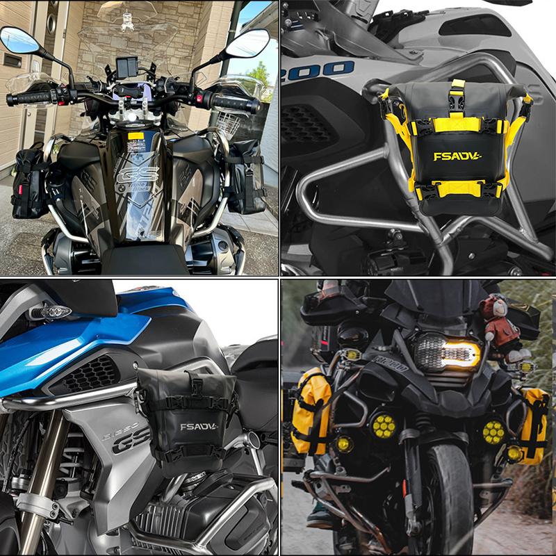 Waterproof Bag Repair Tool Placement Bag For BMW R1200GS HONDA Suzuki DL650 V-Strom Motorcycle Accessories Frame Crash Bars Bag