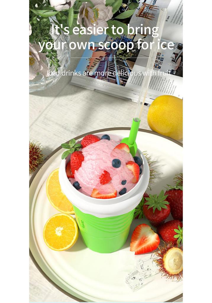 Silicone Smoothie Shaker Cup for Quick Homemade Ice Beverages