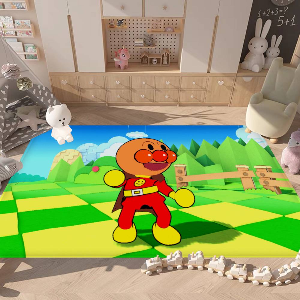 Anime Anpanman Movie Bathroom Mat Kids Room Bedroom Decoration Balcony Anti Slip Doormat Living Room Welcome Rug