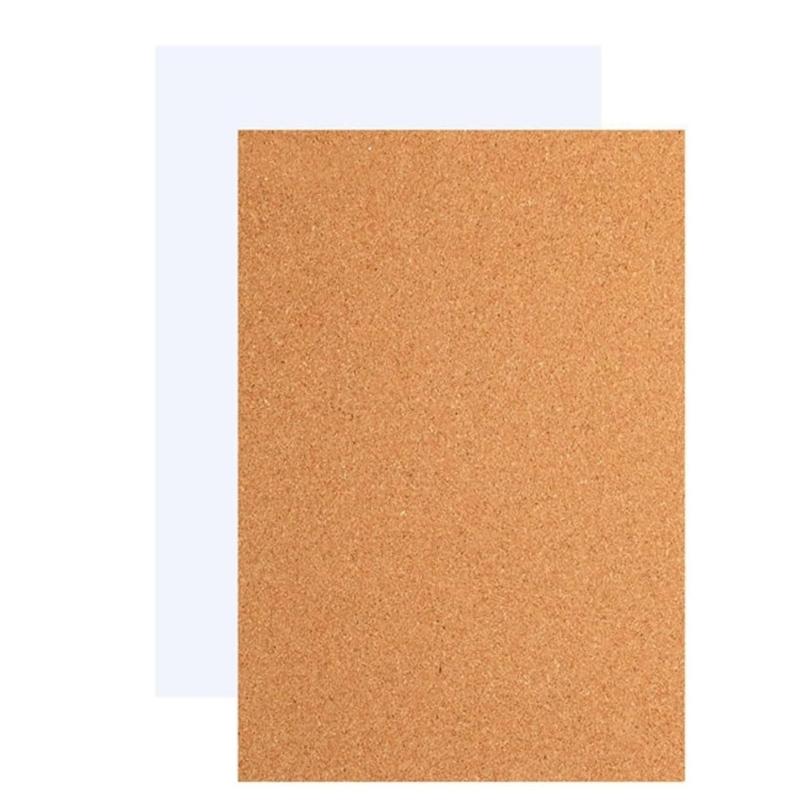 Adhesive Wood Base Covers 1mm Thick 8 Pack Cork Board Tile Note Sheet for DIY Projects Photo Wall Decoration Supplies