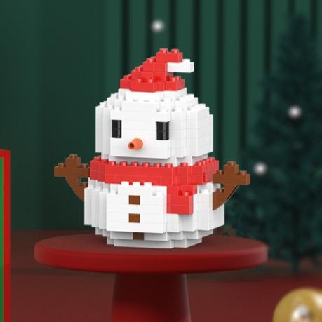 Christmas Series Gift Santa /Claus/ Snowman Reindeer Building Blocks Educational Assembly Festive Toy