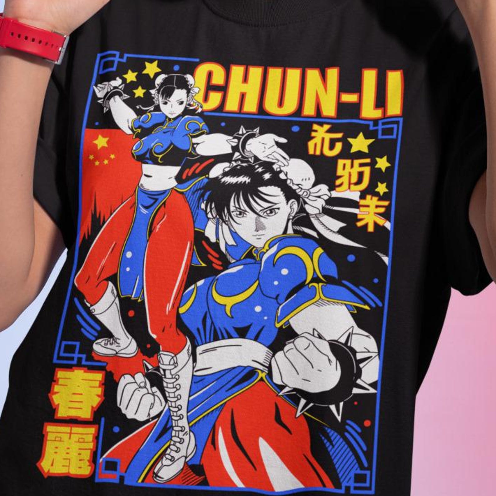 Chun Li Portrait T-Shirt, Super Turbo Unisex Tee XL