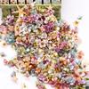 100Pcs 2Cm Multicolor Daisy Flower Head Mini Silk Artificial Flower For Weddin