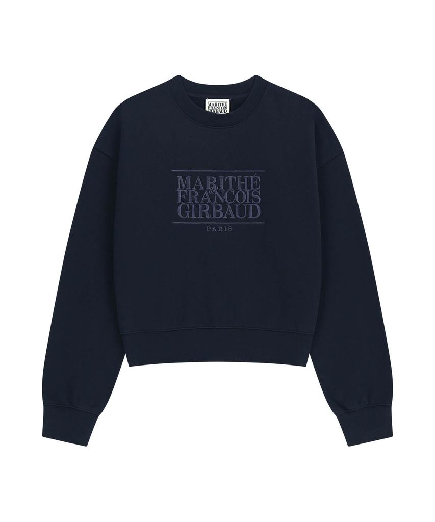 Malittepeulangsowajeobeo W Sweatshirt Court Logo Classique Bleu Marine
