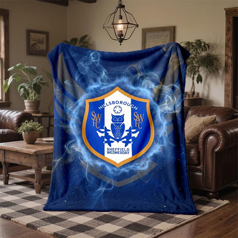 Coperta in Pile a Tema Sheffield Wednesday Morbida e Accogliente Coperta in Peluche per Camera da Letto Divano Viaggio