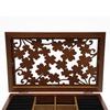 6-Tier Vintage Wood Jewelry Box Organizer, Acrylic Display Storage Case with Handle for Earrings Rings Necklaces
