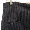 50s Vintage Needle Cinch Striped Pattern high waist Pants Gray Button fly Men's Used
