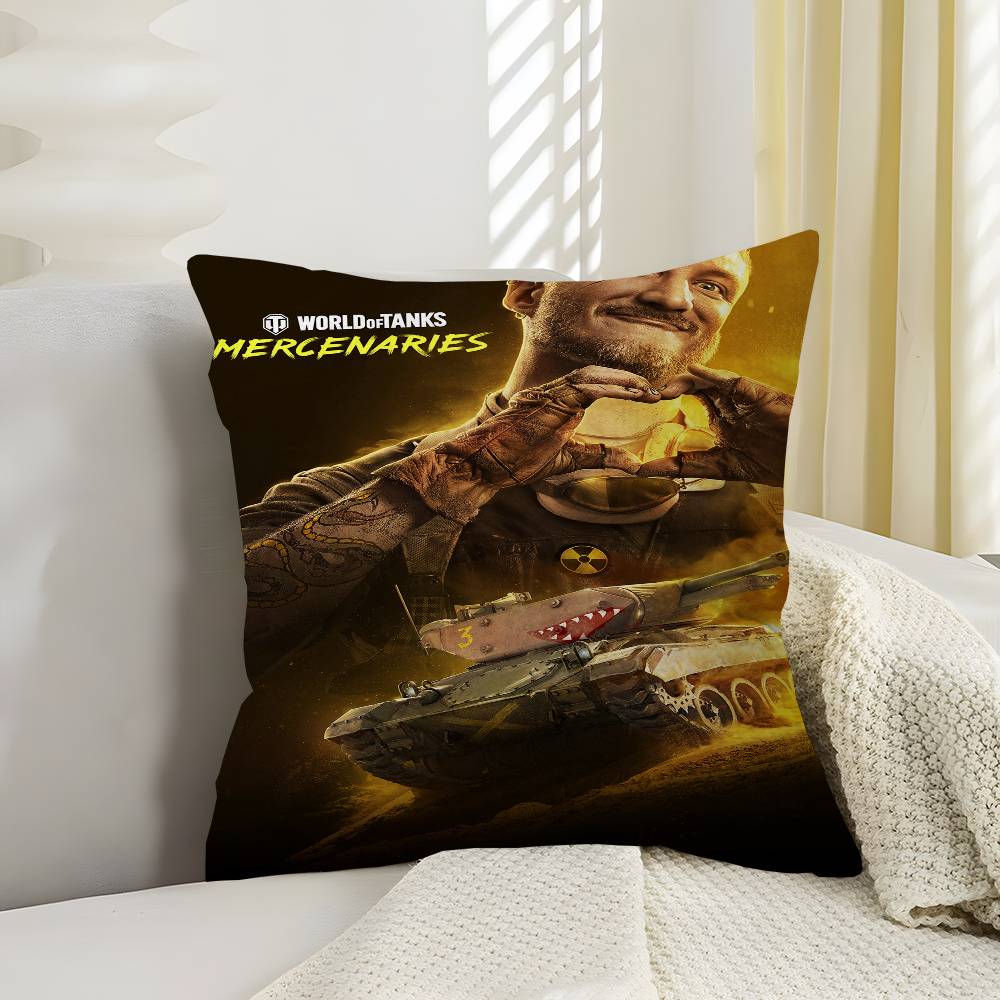 

WWorld of Tanks Lucky Dragon pillow cover sofa cushion cover home room decoration children gift 30x30 cm