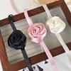 2PCS Elegant Rose Curtain Tieback Multi-function Curtains Tie Rope Ribbon Curtain Buckle  Decoration