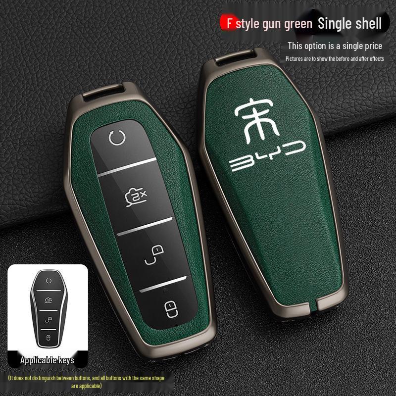 BYD Song Tang Max G5 E5 Qin Car Metal Key Case - Creative Shell Design
