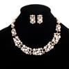 European & American Imitation Pearl Bridal Necklace Set