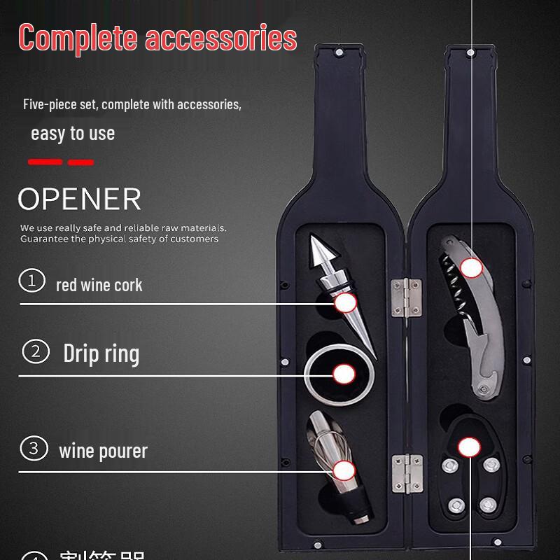 Stainless Steel 5-Piece Bottle Opener Set