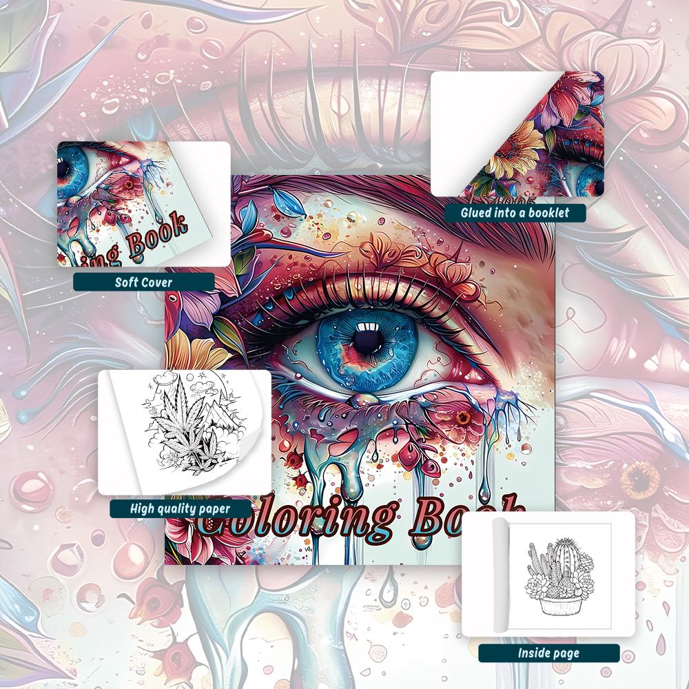 1pc,Adult coloring book,30 sheets different patterns 8.3x8.3''100gsm,is a Valentine's Day Easter holiday gift