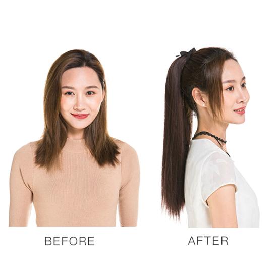 45/55/65cm Femei Perucă Lungă Dreaptă Coada de Cal Extensie Par Postă Cosplay