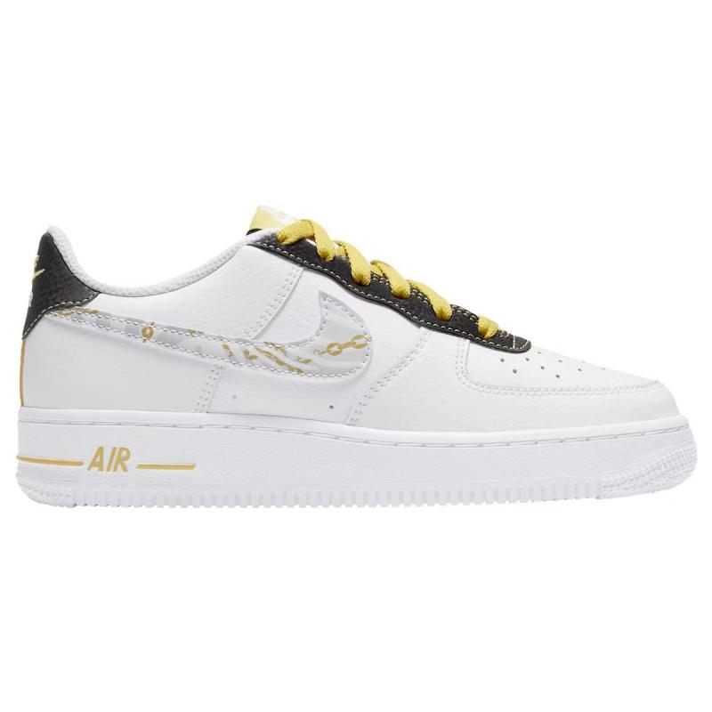 Nike Air Force 1 Low Gold Link Zebra GS Sneakers DH5480-100