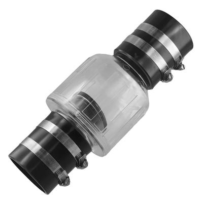 Silent Pump Check Valve Spring-loaded Baffle Prevents Sewage Backflow With Clamp For Anti Water Backflow In Drainage Pipes
