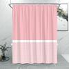 Solid Colours and Lines Modern Minimalist Shower Curtain Colourful Geometric Polyester Fabric Home Shower Curtain Bathroom Decor