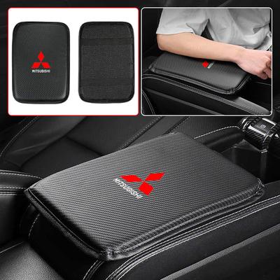 Car Armrest Box Mats Leather Center Console Covers Interior for Lancer Colt Pajero Sport Ex Evo ASX Center Hub Cap