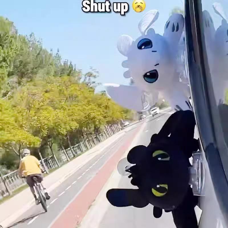 Toothless Dragon Motorcycle/Car Roof Decoration with Movable Wings