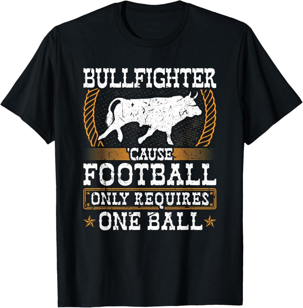Stierkämpfer_ Fußball Vintage Rodeo Clown Stierkampf T-Shirt Geschenk Unisex T-Shirt