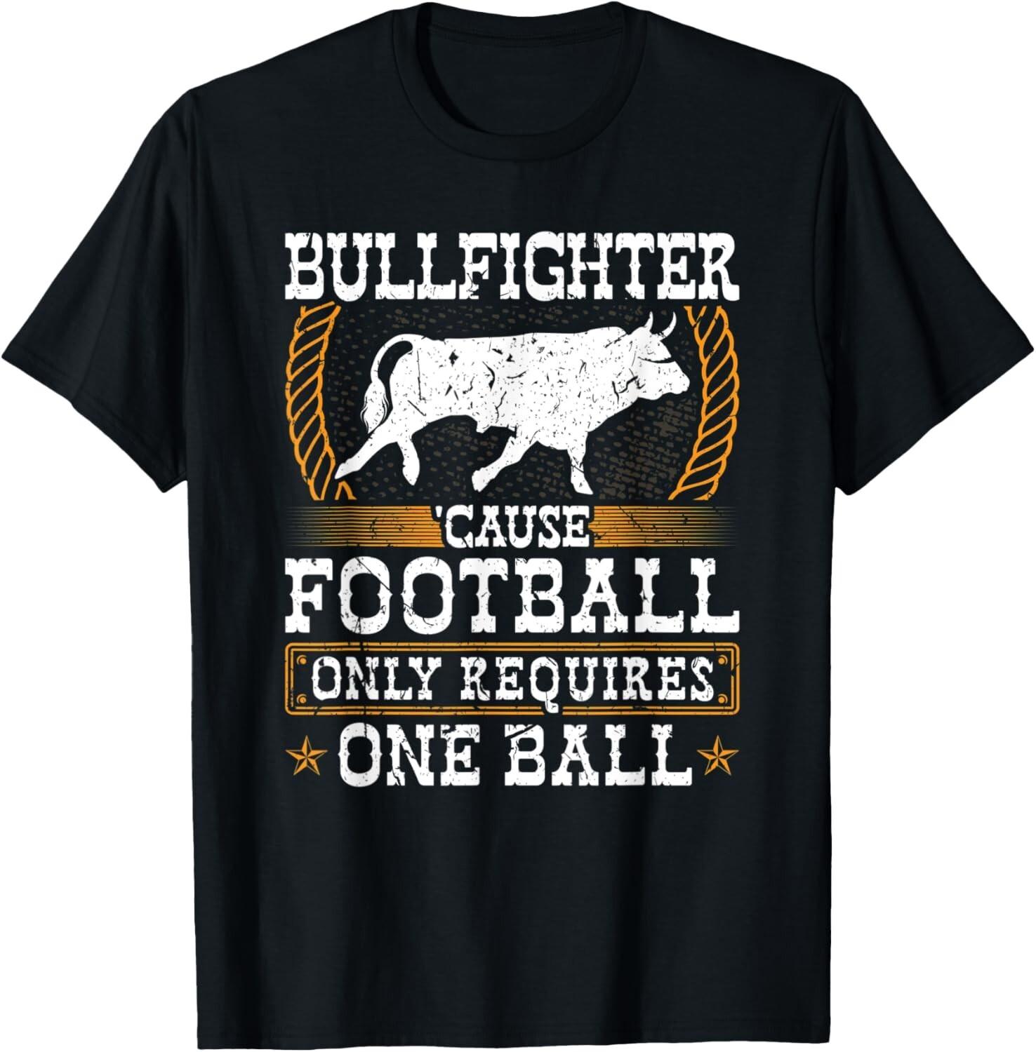 

Bullfighter_ Football Vintage Rodeo Clown Bullfighting Gift Unisex T-Shirt 5XL різнокольоровий