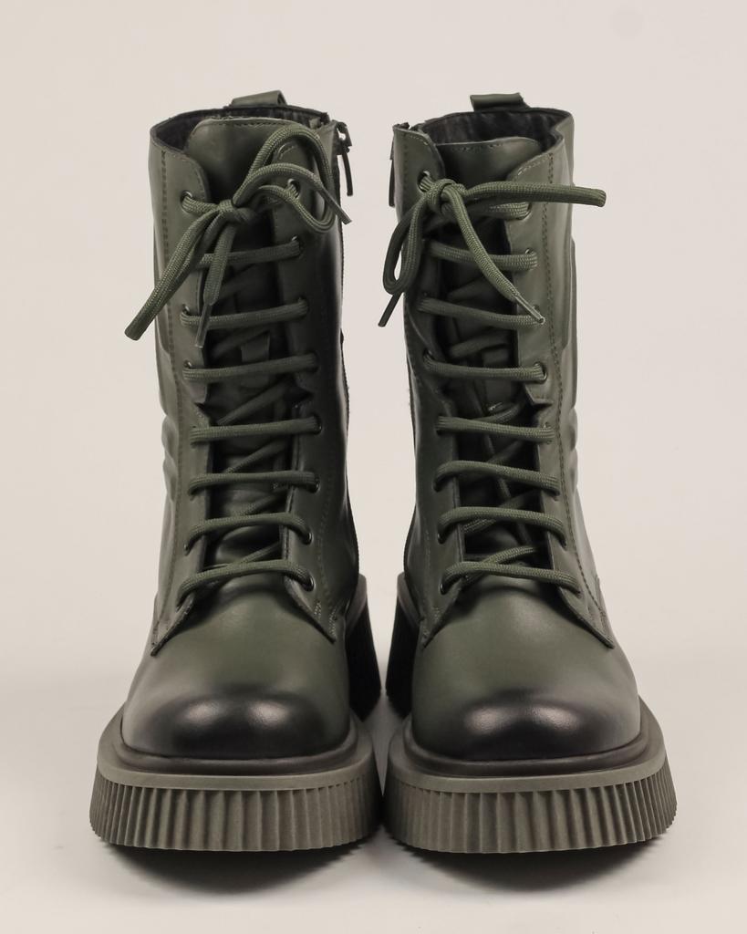 High Winter Boots Evromoda 64801 36 Khaki Leather