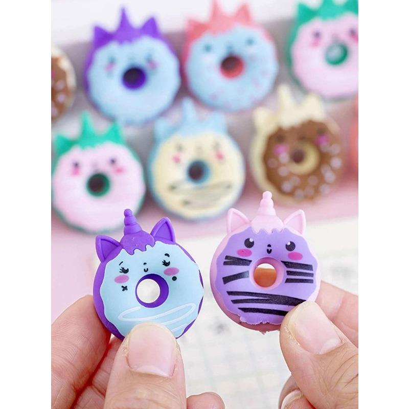 1pc Donut Shape Eraser, Creative Toilet Eraser for Daily Use