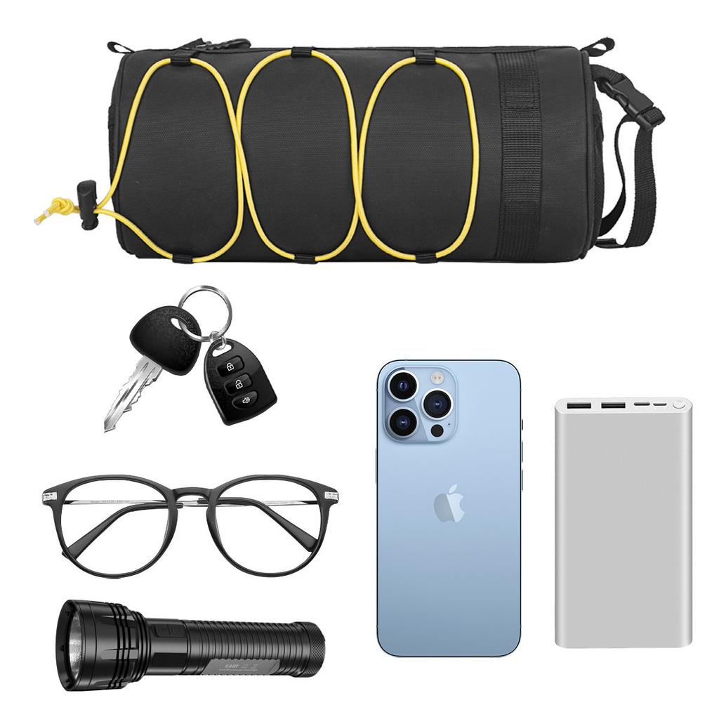 Waterproof Bicycle Front Beam Bag Road Bike Mountain Bike Tube Bag Multifunctional Portable Cycling Storage Bag