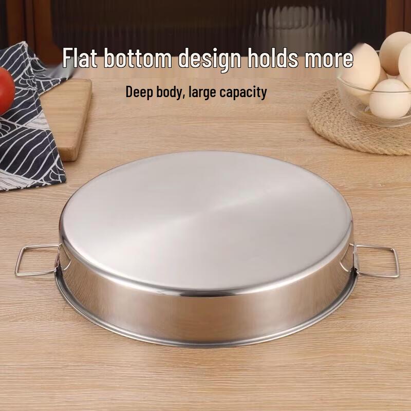Extra Large Stainless Steel Multi-Purpose Round Plate