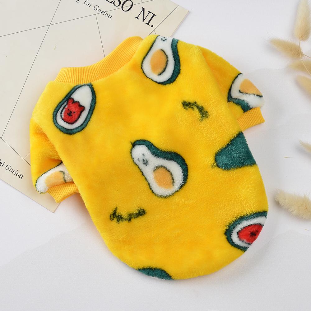 Warme Haustier-Hundekleidung, Cartoon-Welpenweste, Teddy, französische Bulldogge, Chihuahua für kleine Hunde, Katzen, Hemd, Mantel, Jacke