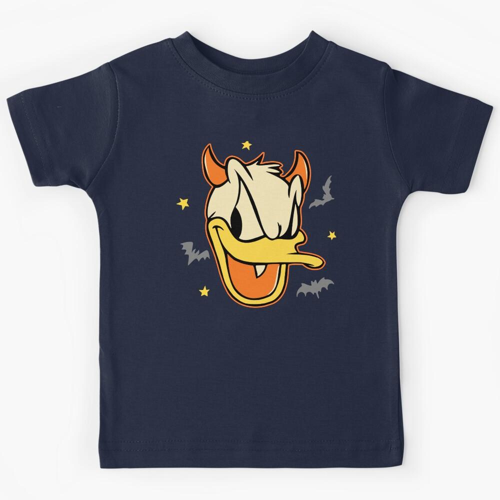 Big Face Angry Duck Halloween Cartoon 90s Nostalgia Kids T-Shirt 160