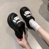 Thick-soled Cute Cartoon Fish Hole Shoes Women's 2025 Spring and Summer Fashion Wear Comfortable Stepping On Shit Bag Head Slippers