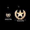 Stylish Wheat And Star Emblem Brooch Alloy Vintage Pin Wheat Star Brooch Pin For Clothing Accessories Lapel Decor