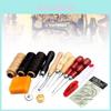 Leather Crafting Package Hand Stitching Tools Bag Leather Supplies