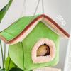 Warm Parrots House Plush Bird Cage Accessory Removable Liner Quickly Installation For Various Climates