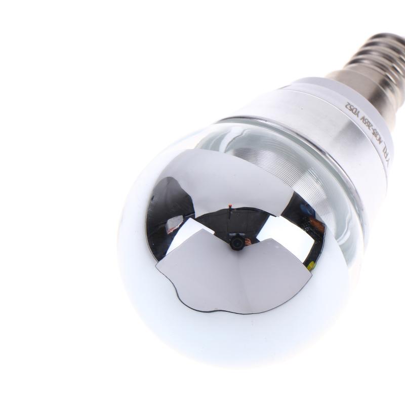 Led Mirror Bulb Half Silver Filament Led 5W E27/E14 Base 360 Degree Angle Warm White Neutral Light Ball Lamp Decoration